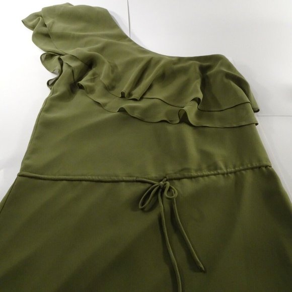 Haute Hippie Ruffle One Shoulder Drawstring Dress Size XS NWT $345.00 - Picture 4 of 8